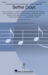 Better Days SATB choral sheet music cover Thumbnail